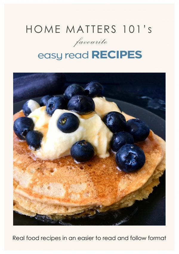 Click on the image of Home Matters 101's Favourite Easy Read Recipes to get more information